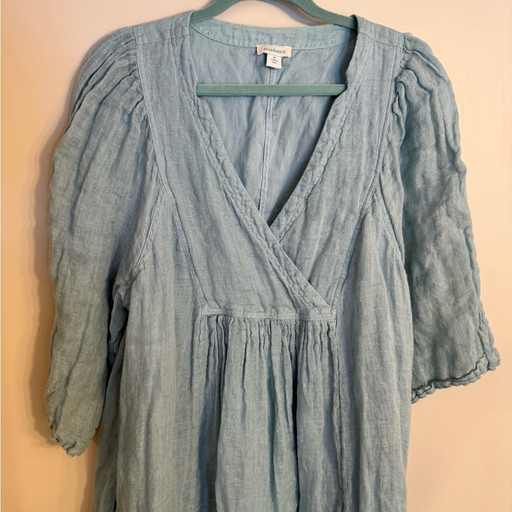 Sundance Linen Cotton Dress - image 3
